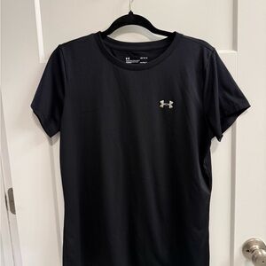 Under Armour Women's Dark Tee with Logo - Heatgear